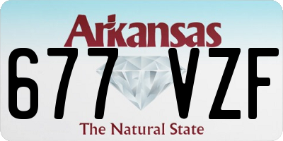 AR license plate 677VZF