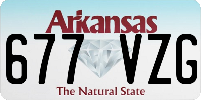 AR license plate 677VZG