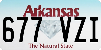 AR license plate 677VZI