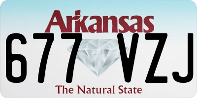 AR license plate 677VZJ