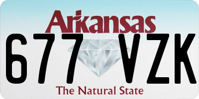 AR license plate 677VZK