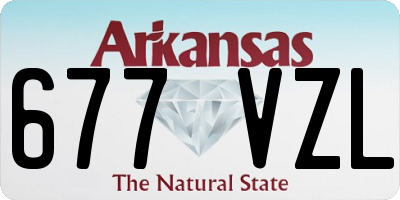 AR license plate 677VZL