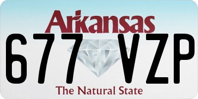AR license plate 677VZP