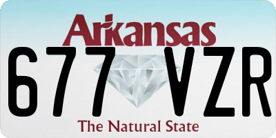 AR license plate 677VZR