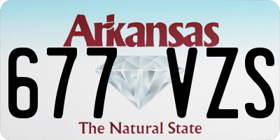 AR license plate 677VZS