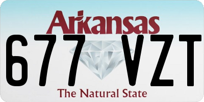 AR license plate 677VZT