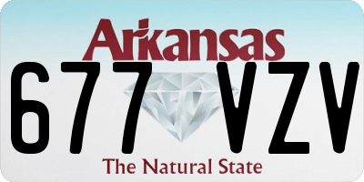 AR license plate 677VZV