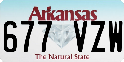 AR license plate 677VZW