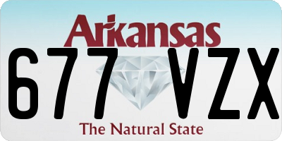 AR license plate 677VZX