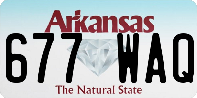 AR license plate 677WAQ