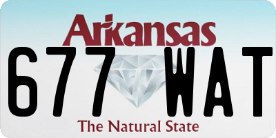 AR license plate 677WAT