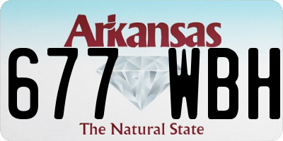 AR license plate 677WBH