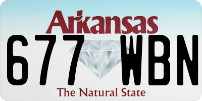 AR license plate 677WBN