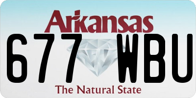 AR license plate 677WBU