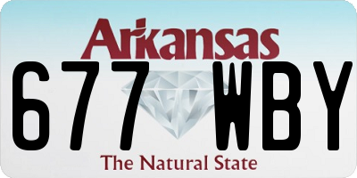AR license plate 677WBY