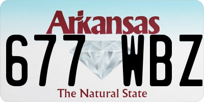 AR license plate 677WBZ