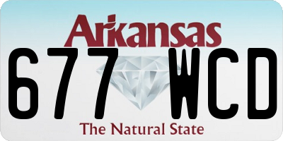 AR license plate 677WCD