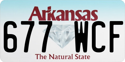 AR license plate 677WCF
