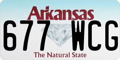 AR license plate 677WCG