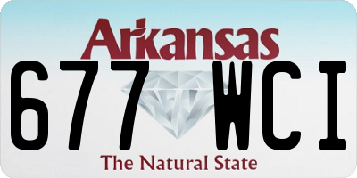 AR license plate 677WCI