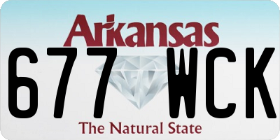 AR license plate 677WCK