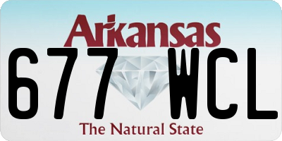 AR license plate 677WCL