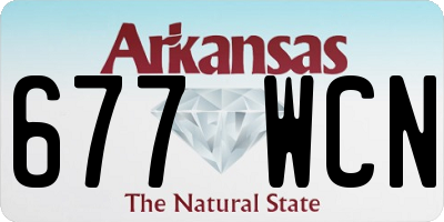 AR license plate 677WCN