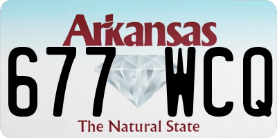 AR license plate 677WCQ
