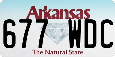 AR license plate 677WDC