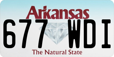 AR license plate 677WDI
