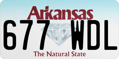 AR license plate 677WDL