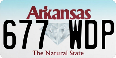 AR license plate 677WDP