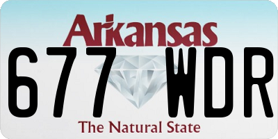 AR license plate 677WDR