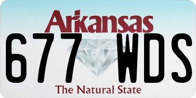 AR license plate 677WDS