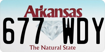 AR license plate 677WDY