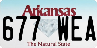 AR license plate 677WEA