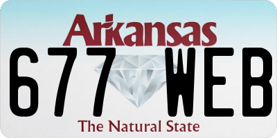 AR license plate 677WEB