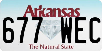 AR license plate 677WEC