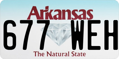 AR license plate 677WEH