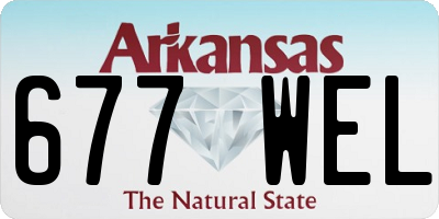 AR license plate 677WEL