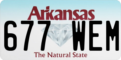 AR license plate 677WEM