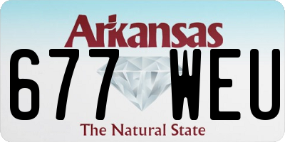 AR license plate 677WEU