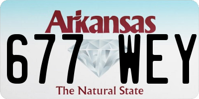 AR license plate 677WEY