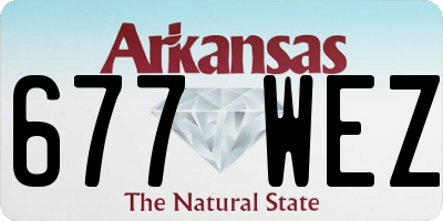 AR license plate 677WEZ