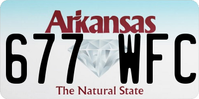 AR license plate 677WFC