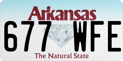 AR license plate 677WFE