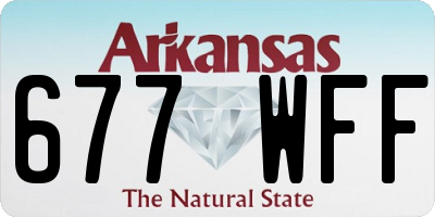 AR license plate 677WFF