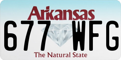 AR license plate 677WFG