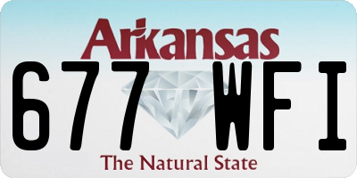 AR license plate 677WFI