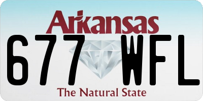 AR license plate 677WFL